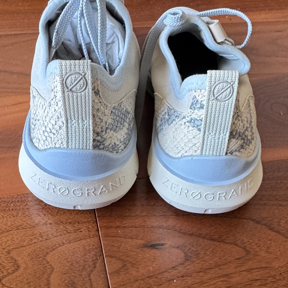 Cole Haan Sky Blue snakeskin sneakers - Picture 3 of 5